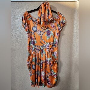 Defasilk Floral Silk Dress Size XL(M)